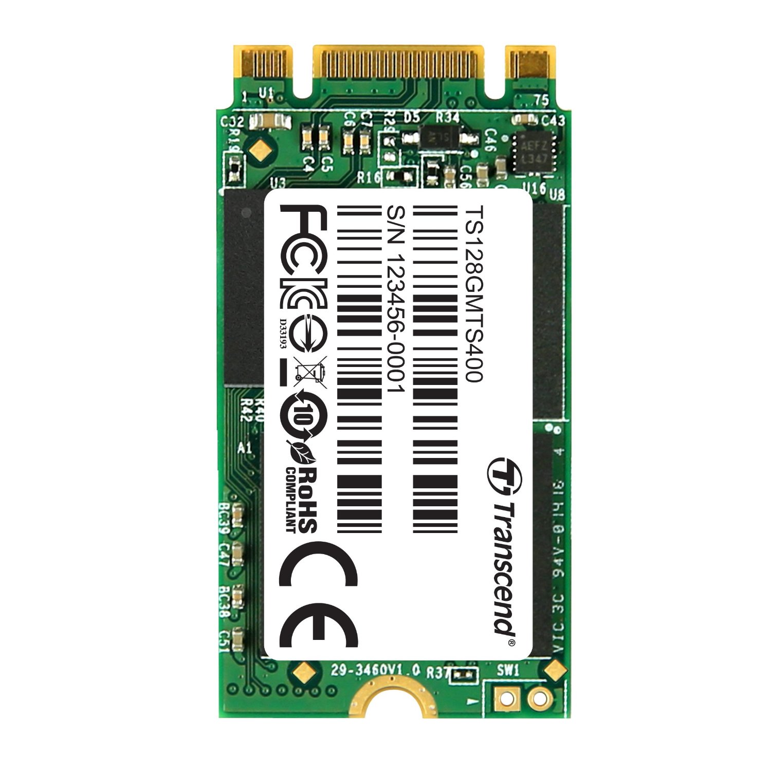 Transcend 256GB SATA III 6Gb s MTS400 42 Mm M 2 SSD Solid State Drive 