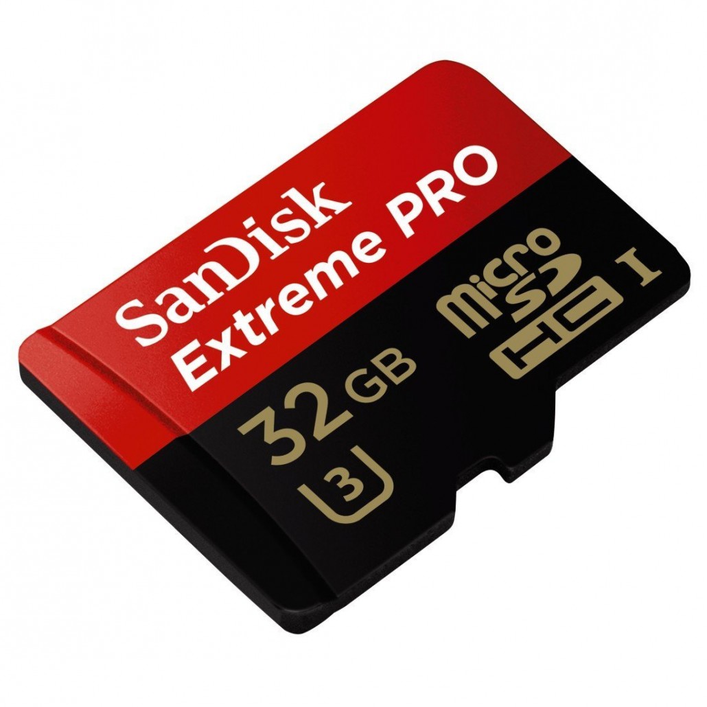 SanDisk Extreme PRO 32GB UHSI/U3 Micro SDHC Speeds Up To 95MB/s With